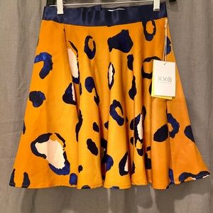 Phillip Lim by Target Orange Cheetah Skirt